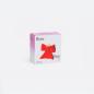Preview: keramik kerzenhalter rot in schleifen Design