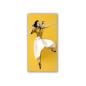 Preview: Tissue UP Girl Design Taschentuchbox gelb-orange