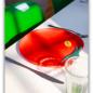 Preview: roter Design Servierteller als farbenfrohes Tisch-Highlight