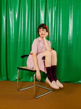Preview: Lustige Socken mit Wein‑Design für Weinliebhaber