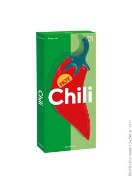 Preview: Verpackung der Chili-Design Löffelablage von DOIY.