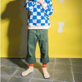 Preview: Unisex Crew Kids Socken im Hot Dog Design