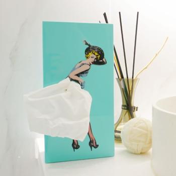 Preview: Tissue UP Girl Design Taschentuchbox Mint