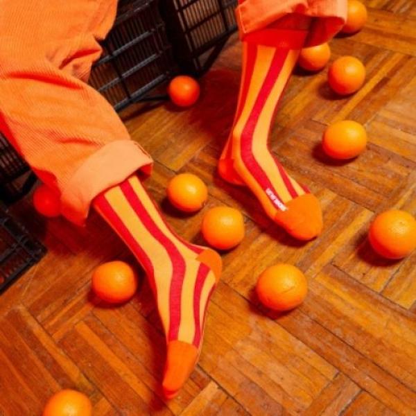 Juicy Oranges Socken 2er Pack mit oranges Design von Eat My Socks