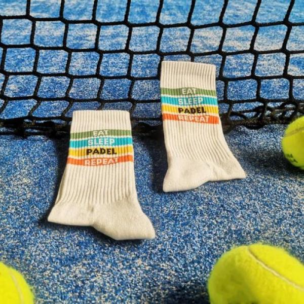 Padel Sportsocken mit Lycra-Stretch Einheitsgröße EU 36-44 für perfekten Sitz